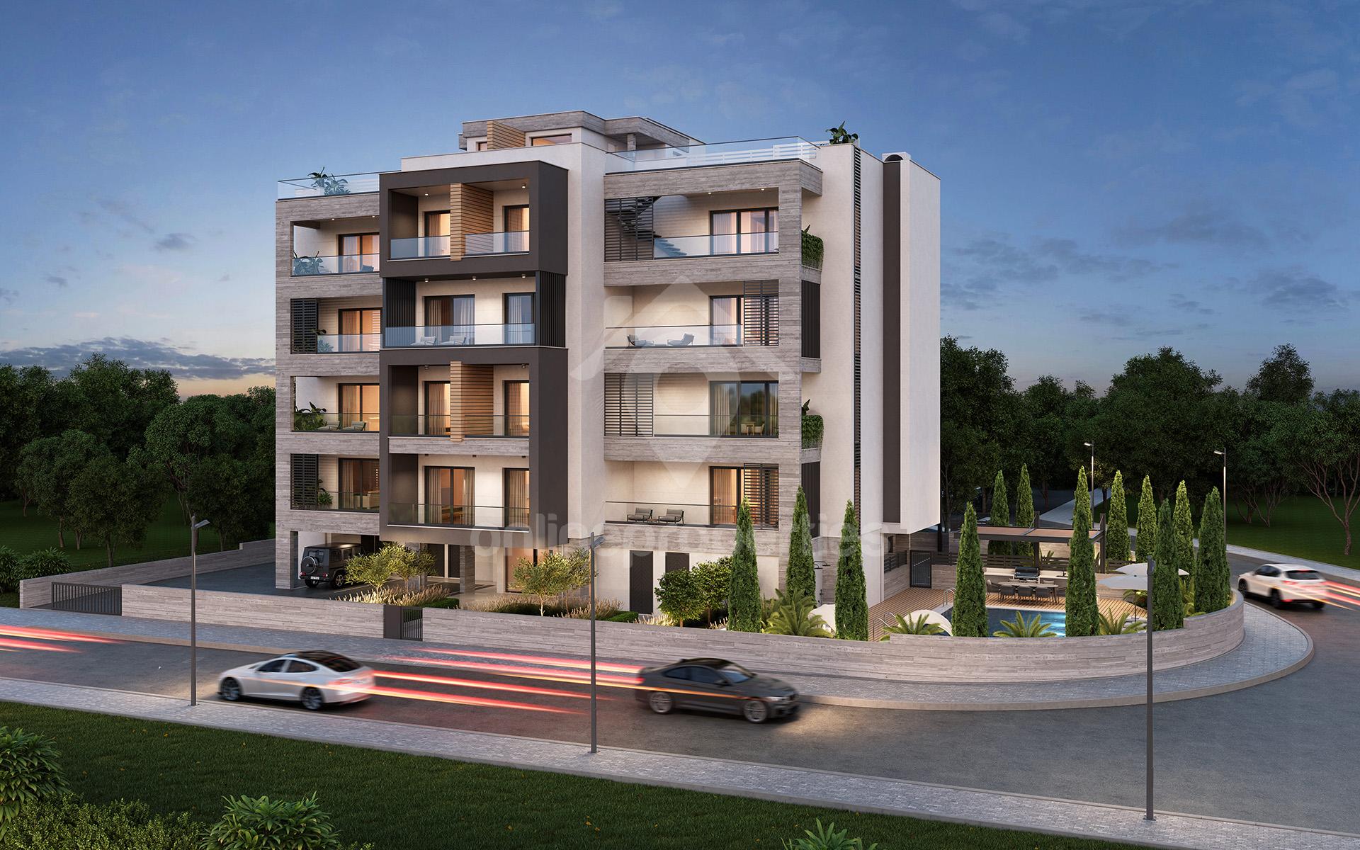 Modern Luxurious Complex , residences and a penthouse with swimming pool and