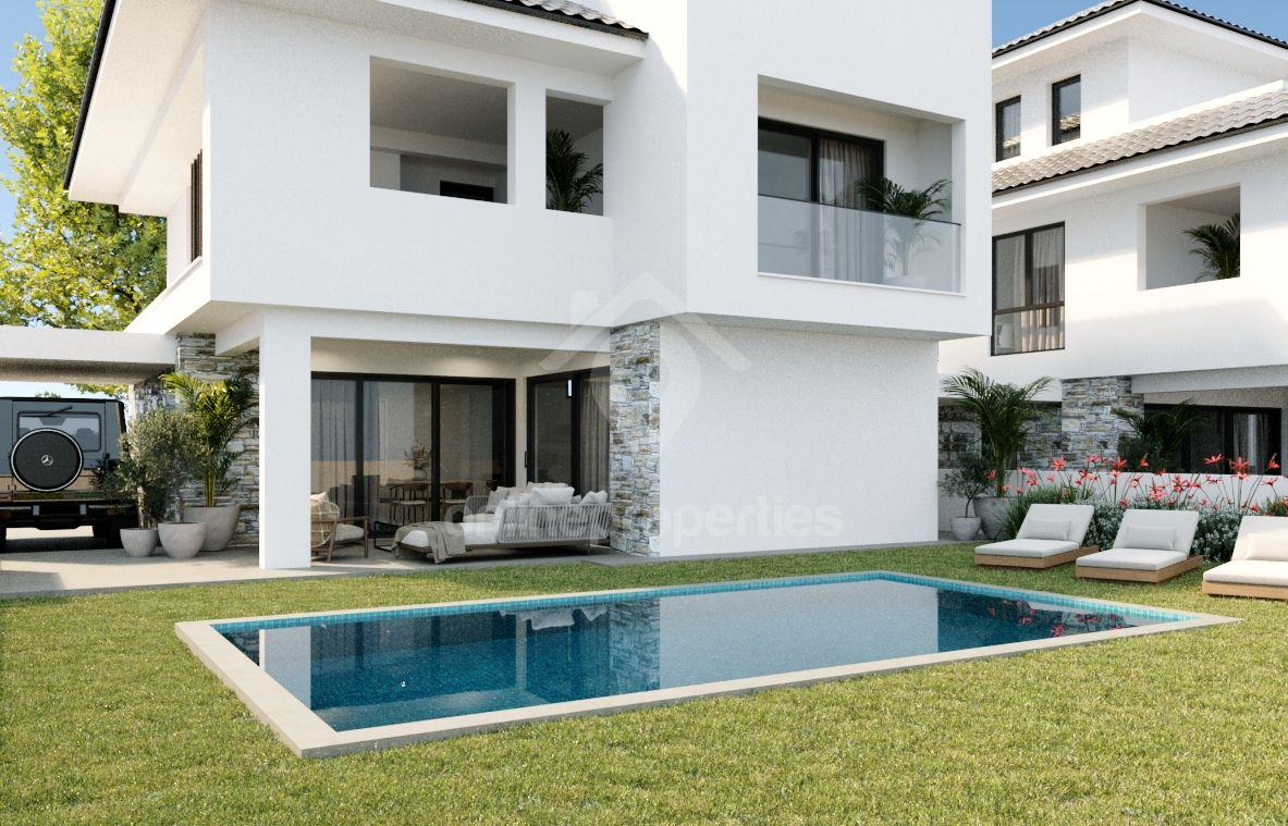 Individual designed homes with swimming pool